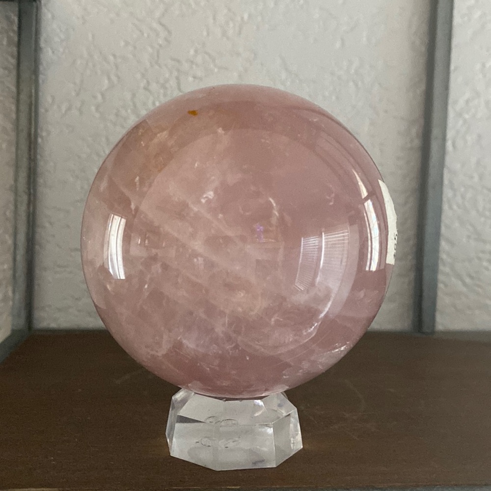 Rose quartz sphere